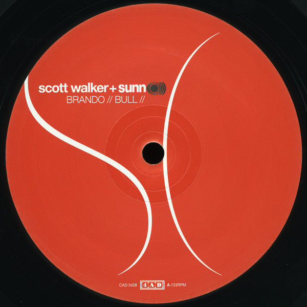 Image of Label Cover of 2xLP - VG/VG+ - SCOTT WALKER + SUNN O))), SOUSED (4AD; CAD3428, UK 2014, Pasteback Gatefold, Side4 is blank), A few marks and scuffs on cover,  - 1846027S