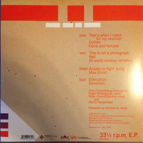 Image of Back Cover of 2x12" - VG+/EX - MISSION OF BURMA, Signals, Calls, and Marches (Fire Records; FIRELP239, US 2015 Reissue, Booklet & Postcard, Postcard, With 7"), ,  - 1046231S
