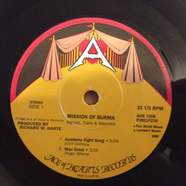 Image of Label Cover of 2x12" - VG+/EX - MISSION OF BURMA, Signals, Calls, and Marches (Fire Records; FIRELP239, US 2015 Reissue, Booklet & Postcard, Postcard, With 7"), ,  - 1046231S