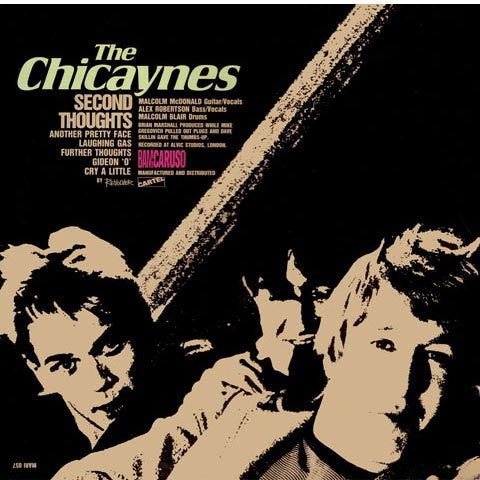 Image of Back Cover of 3025411E: LP - THE PATRIOTS / THE CHICAYNES, Pharaoh's Land / Second Thoughts (Bam Caruso; MARI057, UK 1986)   VG+/VG+