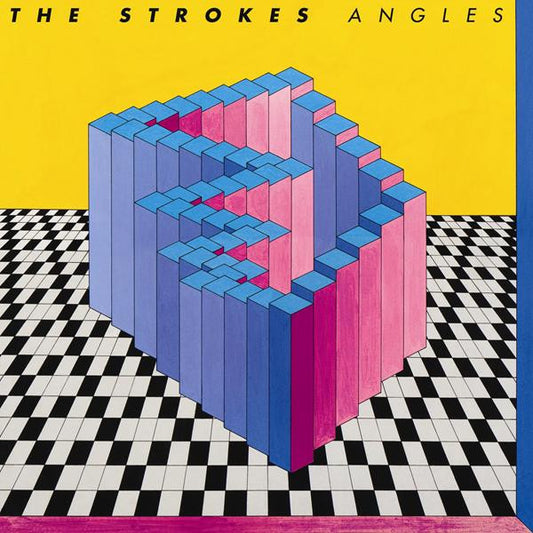 Image of Front Cover of 4944356S: LP - THE STROKES, Angles (Rough Trade; 88697534721, UK 2011, Gatefold, Clear Vinyl) Strong VG+.  VG+/VG+