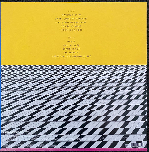 Image of Back Cover of 4944356S: LP - THE STROKES, Angles (Rough Trade; 88697534721, UK 2011, Gatefold, Clear Vinyl) Strong VG+.  VG+/VG+