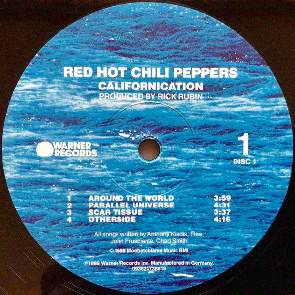 Image of Label Cover of 5234084E: 2xLP - RED HOT CHILI PEPPERS, Californication (Warner Bros Records; 9362-47386-1, Europe 2023 Reissue, Insert)   NEW/NEW