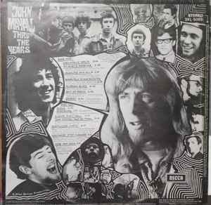 Image of Back Cover of 2944351S: LP - JOHN MAYALL, Thru the Years (Decca; SKL5086, UK 1971) Very clean LP, just one noticable scuff, spine wear  VG/VG