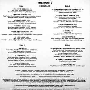 Image of Back Cover of 2xLP - VG/VG+ - THE ROOTS, Organix (Remedy Recordings ; RRLP001, US 1993), Edge Wear,  - 3346223S