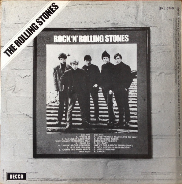 Image of Back Cover of LP - VG/VG - THE ROLLING STONES, Rock 'N' Rolling Stones (Decca; SKL 5149, UK 1972, Laminated Front Sleeve), ,  - 2926255E
