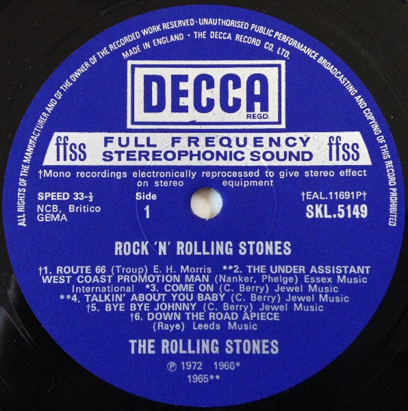 Image of Label Cover of LP - VG/VG - THE ROLLING STONES, Rock 'N' Rolling Stones (Decca; SKL 5149, UK 1972, Laminated Front Sleeve), ,  - 2926255E