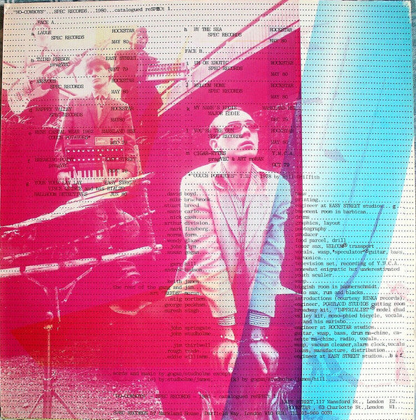 Image of Back Cover of LP - VG/VG - VARIOUS, No-Cowboys (Spec Records; reSPECt 1, UK 1980, pragVEC Under Various Guises), Strong VG, light marks on side 2.,  - 3816401C
