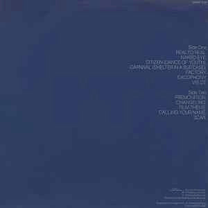 Image of Back Cover of LP - VG/VG - SIMPLE MINDS, Real To Real Cacophony (Zoom Records; SPART 1109, UK 1979, Embossed Textured Sleeve, Inner), Strong VG,  - 1026212E
