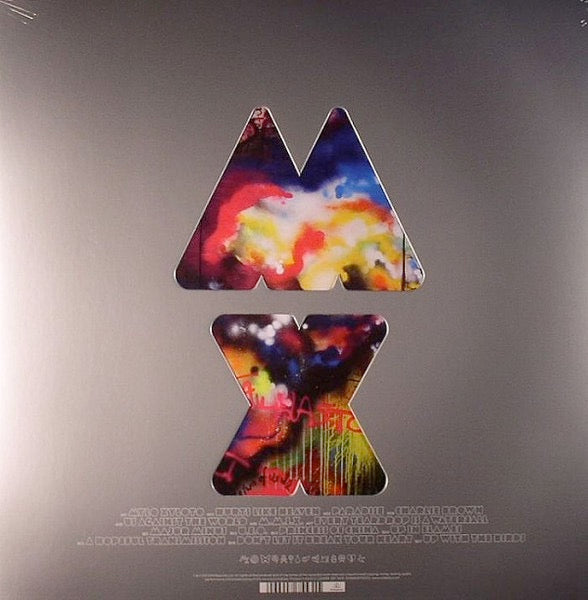 Image of Back Cover of 5124263E: LP - COLDPLAY, Mylo Xyloto (Parlophone; 0875531, UK 2011, Die Cut Sleeve, Inner & Insert) Opened Instore  VG+/VG+