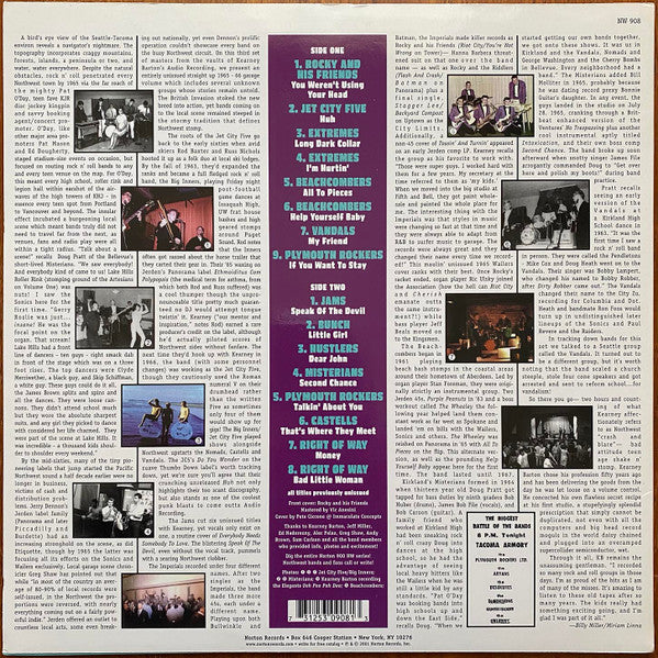 Image of Back Cover of LP - VG+/VG+ - VARIOUS, Work it on Out! Northwest Killers 1965-66 (Norton; NW908, US 2001), ,  - 1226096E