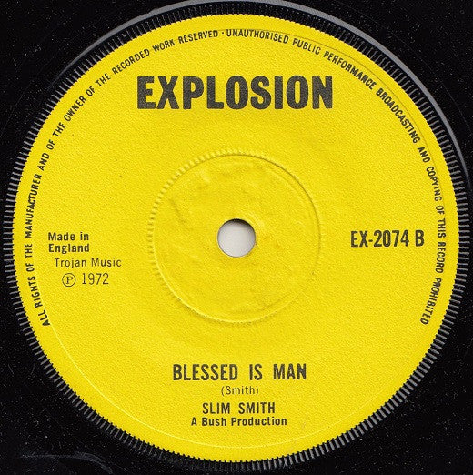 SLIM SMITH Time Has Come Blessed Is Man Explosion EX 2074