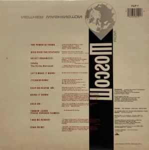 Image of Back Cover of LP - VG/G+ - REDSKINS, Neither Washington Nor Moscow (London Records No SIDE 1 / SIDE 2 Text On Labels.; FLP 1, UK 1986, Inner), Worn sleeve, old shop sticker on rear.,  - 4016066C