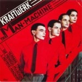 Image of Front Cover of 5024157E: LP - KRAFTWERK, The Man-Machine (Fame Cream Small Logo; FA4131181, UK 1985 Reissue) Strong VG  VG+/VG