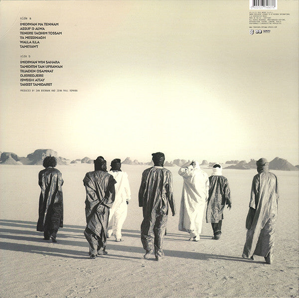 Image of Back Cover of LP - VG/G+ - TINARIWEN, Tassili  (V2; VVR774667, Europe 2011, Inner), Lighter marks on record. Small split at top edge of sleeve; some scuffs / wear,  - 4416467C