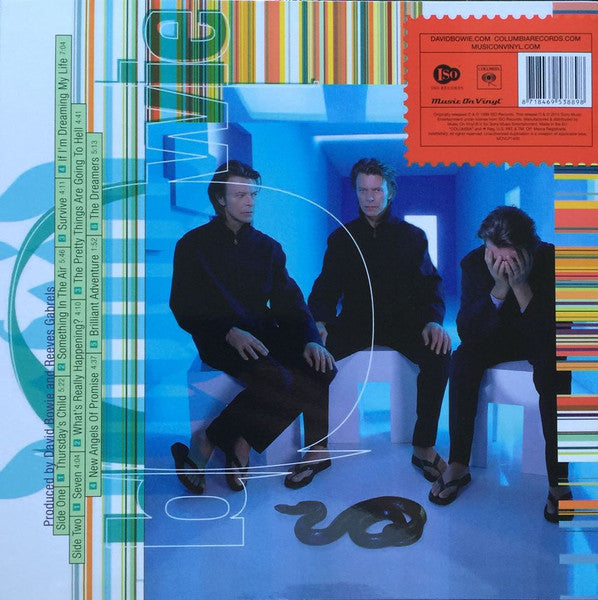Image of Back Cover of 4845024S: LP - DAVID BOWIE, ...Hours (Music On Vinyl; MOVLP1400, Europe 2015 Reissue, Booklet, 180 Gram Vinyl, Non-numbered version) No resealable MOV sleeve  VG+/VG+