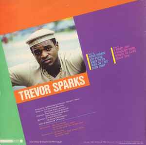 Image of Back Cover of 4044121S: LP - TREVOR SPARKS, Sparks (Blue Trac; BTRLP006 , UK 1988)   VG/VG+