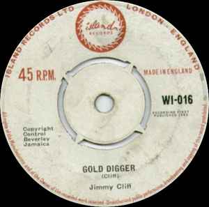 Image of Back Cover of 7" - /G+ - JIMMY CLIFF, Miss Jamaica / Gold Digger (Island; WI016, UK 1962), Lots of marks. WOL (A side title/artist covered). No centre.,  - 3256039S