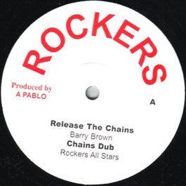 Image of Front Cover of 4814510C: 10" - BARRY BROWN / SPLIFFY DAN, Release The Chains / Dreadlocks Preaching Love (Rockers; none, UK 2001, Plain Sleeve)   /VG