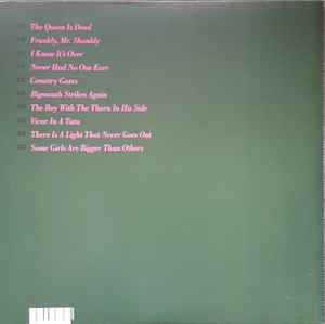 Image of Back Cover of LP - NEW/NEW - THE SMITHS, The Queen Is Dead (Warner Music UK Ltd; 0825646658879, UK 2012 Reissue, Gatefold, Inner), , 'The Queen is Dead' is the Smiths' great leap forward, taking the band to new musical and lyrical heights. Opening with the storming track, the album is harder rocking record than anything the band had attempted before. Johnny Marr has created here a wide range of guitar styles that provide a musical bed for Morrissey's best set of lyrics. from which is crafted some o