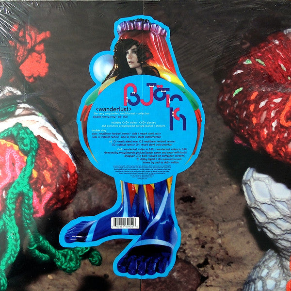 Image of Back Cover of 2x12" - EX/EX - BJORK, Wanderlust (One Little Indian; 853tp12, UK 2008, Box Set, Inners & Inserts, 3 Stickers, With CD, DVD & 3D Glasses, Ltd to 10000), SEALED,  - 3946164S