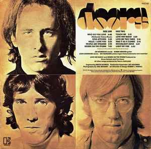 Image of Back Cover of 5144176S: LP - THE DOORS, The Best Of The Doors (Elektra Red; K42143, UK 1979 Reissue) Edge Wear  VG/VG