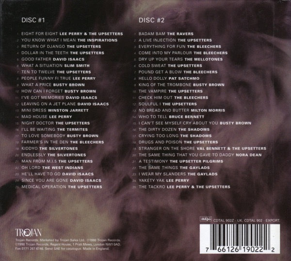 Image of Back Cover of 2xCD - VG/VG - LEE PERRY, The Complete UK Upsetter Singles Collection Volume 1 (Trojan; CDTAL902Z, UK 1998, Book Sleeve), ,  - 3216229C