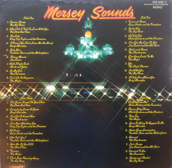 Image of Back Cover of 2xLP - VG+/VG+ - VARIOUS, Mersey Sounds (Decca Purple Boxed; DPA 3081/2, UK 1980, Gatefold), ,  - 2926198E