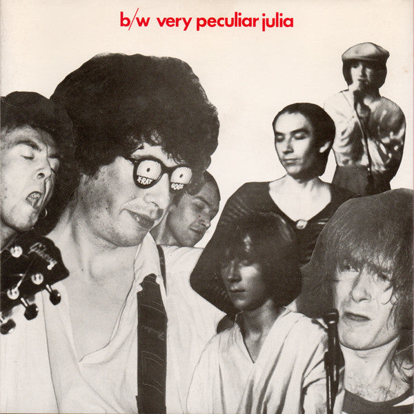 Image of Back Cover of 7" - VG+/EX - PLAIN CHARACTERS, I am a / Very Peculiar Julia (Rouge Music Ltd; RMS/PC 1, UK 1977, Triple Fold Over Sleeve), ,  - 0326100E