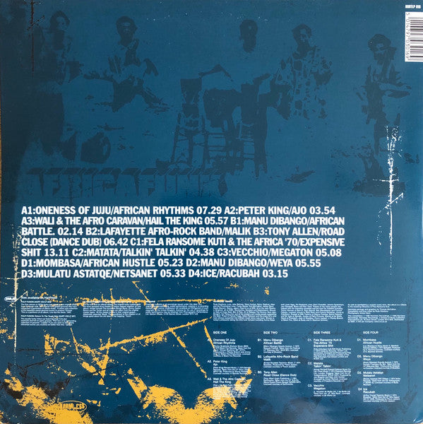 Image of Back Cover of 2xLP - VG/G+ - VARIOUS, Africafunk: The Original Sound Of 1970s Funky Africa (Harmless; HURTLP016, UK 1998, Picture Sleeve), Light scratches, hairliens, scuffs, edge & ring wearwear,  - 3346001S