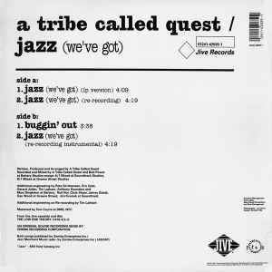 Image of Back Cover of 12" - VG/G+ - TRIBE CALLED QUEST, Jazz (We've Got) (Jive; 01241-42035-1, US 1991), couple of small feelable scratches, light marks, edge & ring wear, writing on label,  - 4146184S