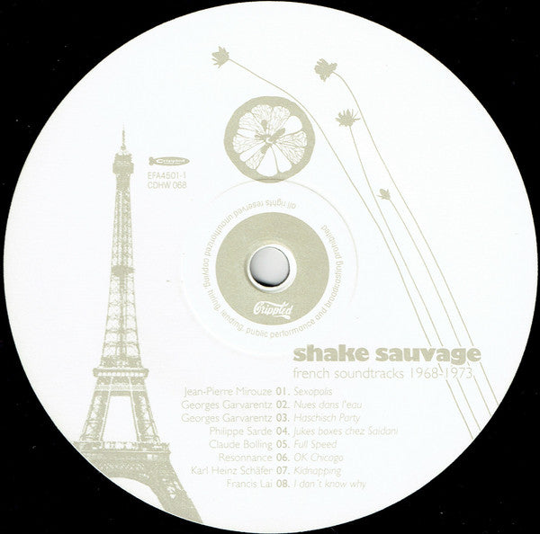 Image of Label Cover of LP - VG/VG - VARIOUS, Shake Sauvage - French Soundtracks 1968 - 1973 (Crippled Dick Hot Wax; CDHW068, Germany 2000, Gatefold), Hairlines, edge wear,  - 2846016S