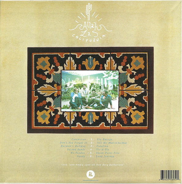 Image of Back Cover of 4824309E: LP - ALLAH-LAHS, Allah-Lahs (Innovative Leisure; IL2007, US 2012, Textured Sleeve, Insert)   VG+/VG+