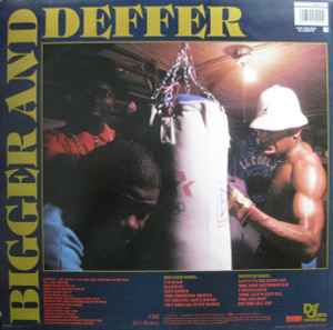 Image of Back Cover of 5044348S: LP - LL COOL J, Bigger And Deffer (Def Jam; 450515 1, UK 1987, Picture sleeve) Light marks. Light wear to edges of sleeve.  VG+/VG