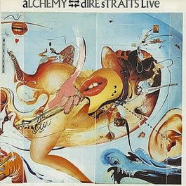 Image of Front Cover of 2xLP - VG/VG - DIRE STRAITS, Alchemy - Dire Straits Live (Vertigo; VERY 11, UK 1984, Gatefold, 2 Black Inners, "SOUND CLINIC" Runout), Strong VG,  - 2826377E