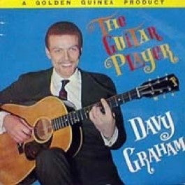 Image of Front Cover of 2924077E: LP - DAVY GRAHAM, The Guitar Palyer (Pablye Golden guinea; GGL 0224, UK 1963, Laminated Flipback Sleeve) B1 has feelable scratch that causes a click throughout. Many other lesser marks on vinyl. Sleeve is in 2 pieces and very shabby.  F/G