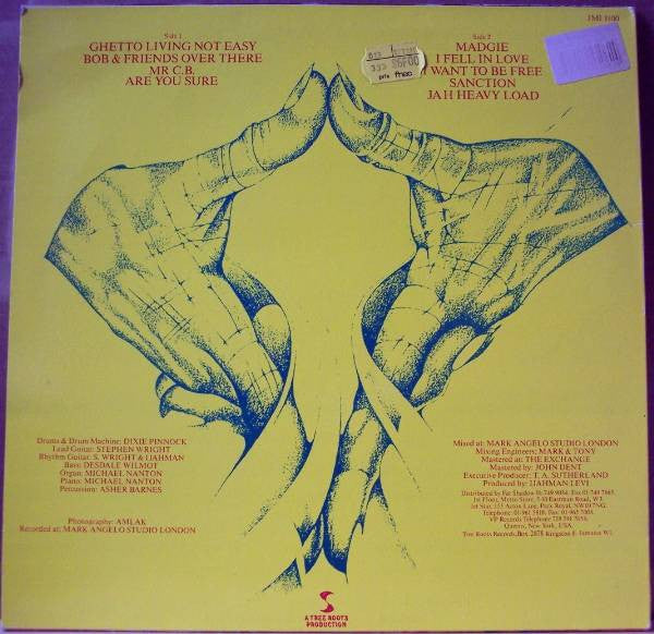 Image of Back Cover of LP - VG/VG+ - IJAHMAN LEVI, Inside Out (Jahmani; JMI 1100, UK 1989), Conservative grading, nice copy.,  - 3516444C
