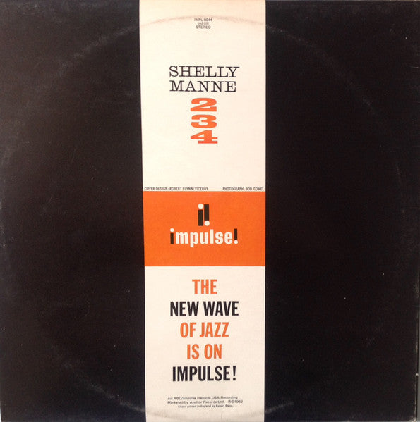 Image of Back Cover of 0645134S: LP - SHELLY MANNE, 234 (Impulse ("Neon" logo); IMPL 8044, UK 1976, Gatefold) All round Strong VG  VG/VG