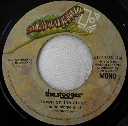 Image of Front Cover of 4725157E: 7" - THE STOOGES, Down On The Street / T.V Eye (Elektra; 8122-74551-7, UK 2005, Company Sleeve, Mono)   VG+/EX