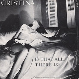 Image of Front Cover of 4444020S: 12" - CRISTINA, Is That All There Is? (Ze; 12WIP 6560, UK 1980, Picture Sleeve)   VG/VG+