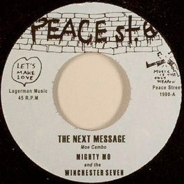 Image of Front Cover of 7" - /EX - MIGHTY MO AND THE WINCHESTER SEVEN, The Next Message  (Peace St.; 1980 , Finland 2007, Plain slevee, Instrumental cover of Grandmaster Flash ), ,  - 3226198E
