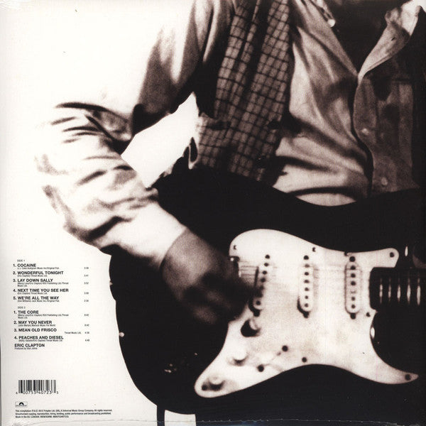 Image of Back Cover of 1714376C: LP - ERIC CLAPTON, Slowhand (Polydor; 0600753407233, Europe 2012 Reissue, Gatefold)   EX/VG+