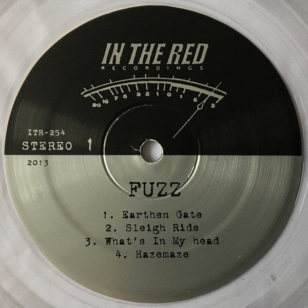 Image of Label Cover of LP - VG+/VG+ - FUZZ, Fuzz (In The Red; ITR254, US 2013, Gatefold, Inner, Clear Vinyl), , Another super garage rock offering from Ty Segall, this time on the tubbs - 1626075E