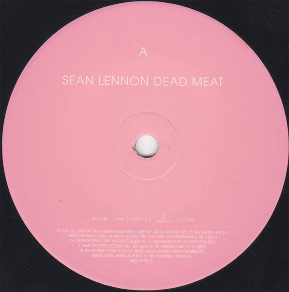 Image of Label Cover of 4634051E: 7" - SEAN LENNON, Dead Meat / Freaking Out (Parlophone; CL882, UK 2006, Picture Sleeve)   VG+/VG+