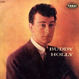 Image of Front Cover of 0346232S: LP - BUDDY HOLLY, Buddy Holly (Vogue Coral; LVA9085, UK 1958, Mono 1st Press) Plays through with some surface noise.  G+/G+