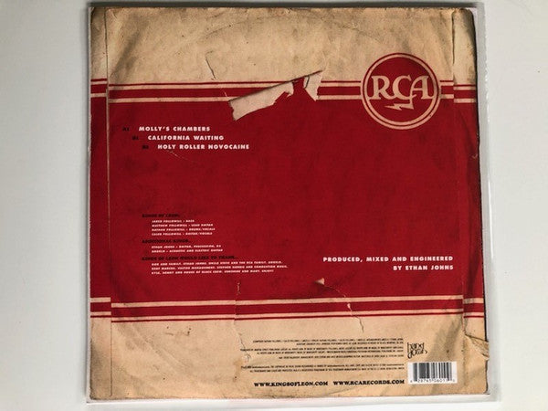 Image of Back Cover of 4944384S: 10" EP - KINGS OF LEON, Holy Roller Novocaine (Handmedown; HMD20, UK 2003, Red Vinyl, Numbered) A few light creases, number 0913  VG/VG+