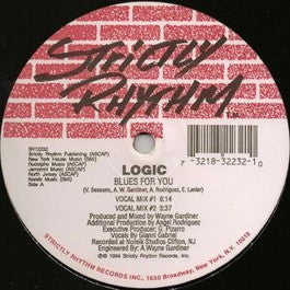 Image of Front Cover of 12" - /G+ - LOGIC, Blues For You (Strictly Rhythm; SR12232, US 1994, Plain Sleeve), Lots of light marks on either side of record, causing some surface noise at points.,  - 3946268S
