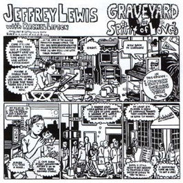 Image of Front Cover of 4014213C: 7" - JEFFREY LEWIS WITH RACHEL LIPSON, Graveyard / Spirit Of Love (Nowhere Fast Records; SLOW01, Netherlands 2002, Comic Book Sleeve, Numbered, Limited Edition) No. 366/500.  EX/EX