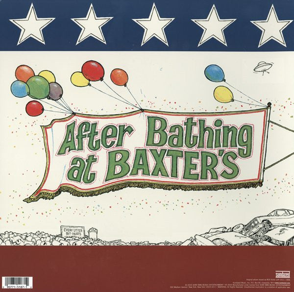 Image of Back Cover of LP - EX/EX - JEFFERSON AIRPLANE, After Bathing at Baxters (Sundazed; LP 5187, US 2005 Reissue, Gatefold, Inner, Mono, 180g Vinyl), Still In Opened Shrinkwrap With Hype Stickers,  - 3626088E