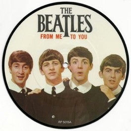 Image of Front Cover of 2154073S: 7" - THE BEATLES, From Me To You / Thank You Girl (Parlophone; RP 5015, UK 1983, Picture Disc)   /VG+